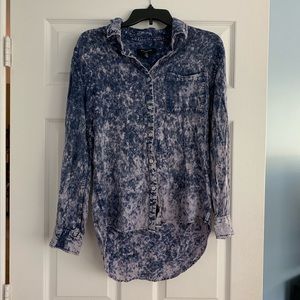 Acid Wash button down shirt